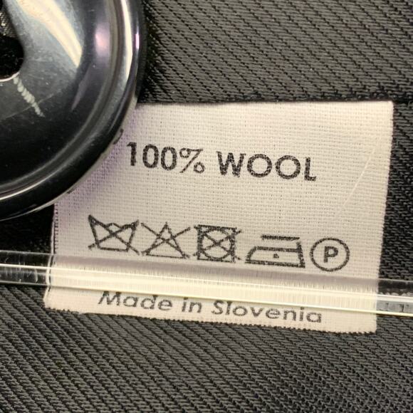 DRIES VAN NOTEN Size 40 Black Wool Double Breasted Overcoat - Picture 6 of 7